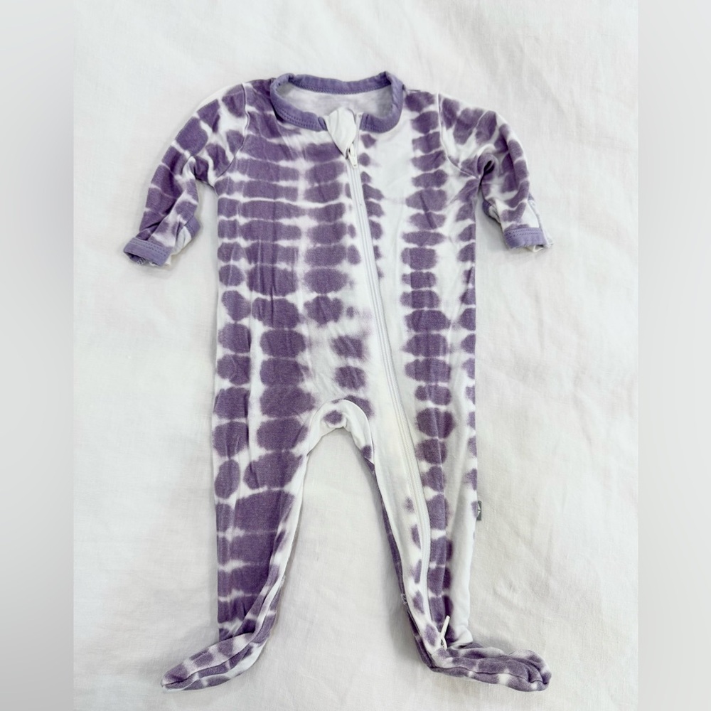 Kyte BABY Purple Tie-Dye Kids Footie